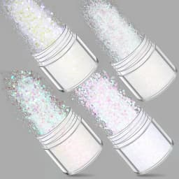 SNASAN 4Pcs Color Superfine Glitters Powder 1mm Sequins Mix For Jewelry Making DIY UV Epoxy Resin Silicone Mold Filling Material
