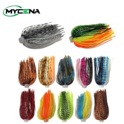 3/10 Pcs/Lot 88 Strands 64mm Silicone Skirts Elastic Hole Umbrella Skirts Fishing Accessories Buzzbaits Spinner Buzz Bait