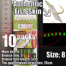 Lunker Sabiki lure flasher rig hook soft bait luminous eel glow dark mackerel fishing snapper mulloway flathead mullet shark