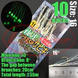 Lunker Sabiki lure flasher rig hook soft bait luminous eel glow dark mackerel fishing snapper mulloway flathead mullet shark