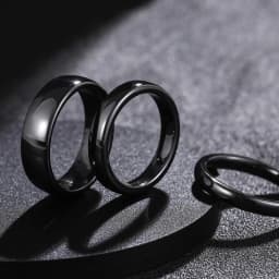 Kolmnsta 2/4/6mm Black Brushed Fashion Ceramic Ring Women Men Wedding Rings Engagement Band Female Jewelry bague Plus Size 4-14