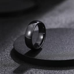 Kolmnsta 2/4/6mm Black Brushed Fashion Ceramic Ring Women Men Wedding Rings Engagement Band Female Jewelry bague Plus Size 4-14