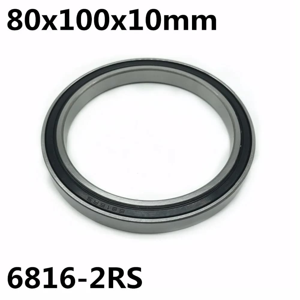 1pcs 6816-2RS 80x100x10 mm The High Quality of Ultra-Thin Deep Groove Ball Bearings 6816RS 6816