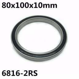 1pcs 6816-2RS 80x100x10 mm The High Quality of Ultra-Thin Deep Groove Ball Bearings 6816RS 6816