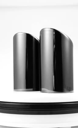 AQTQAQ Chrome Plating Stainless Steel Car Exhaust Muffler Tip Pipes Covers for Audi A1 A3 A4 TT 2009-2015 / VW Volkswagen PASSAT
