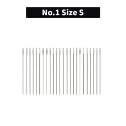WUTA 24 Pcs Large Eye Blunt Stitching Needle Harness Round-pointed Needle Leather Hand Sewing Blunt Leathercraft Sewing Needle