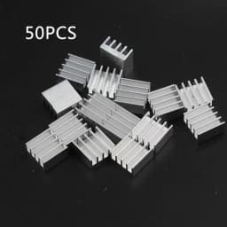 50pcs/lot Aluminum Heatsink 8.8*8.8*5mm Electronic Chip Radiator Cooler W/ Thermal for IC,3D Printer