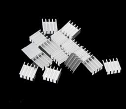 50pcs/lot Aluminum Heatsink 8.8*8.8*5mm Electronic Chip Radiator Cooler W/ Thermal for IC,3D Printer
