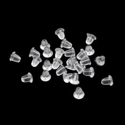 Wholesale 200Pcs/lot Stud Earring Backs Simple Clear Rubber Stoppers Silicone Round Ear Plugging Blocked For DIY Jewelry Making