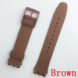 MR NENG Black Watchband for Swatch Strap Buckle For SWATCH Silicone Watch band 17mm 19mm 20mm Rubber Strap16MM Watch accessories