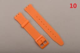 MR NENG Black Watchband for Swatch Strap Buckle For SWATCH Silicone Watch band 17mm 19mm 20mm Rubber Strap16MM Watch accessories