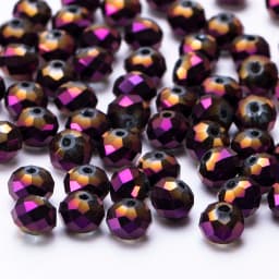 4 6 8 MM Austrian Round Rondelle Crystal Beads For DIY Bracelet Jewelry Making Supples Accessories Wheel Faceted Glass Beads