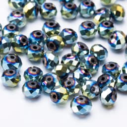 4 6 8 MM Austrian Round Rondelle Crystal Beads For DIY Bracelet Jewelry Making Supples Accessories Wheel Faceted Glass Beads
