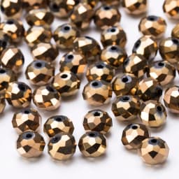4 6 8 MM Austrian Round Rondelle Crystal Beads For DIY Bracelet Jewelry Making Supples Accessories Wheel Faceted Glass Beads