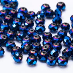 4 6 8 MM Austrian Round Rondelle Crystal Beads For DIY Bracelet Jewelry Making Supples Accessories Wheel Faceted Glass Beads