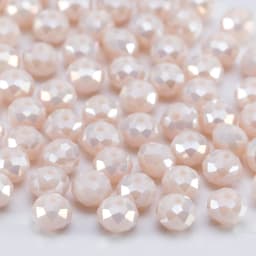 4 6 8 MM Austrian Round Rondelle Crystal Beads For DIY Bracelet Jewelry Making Supples Accessories Wheel Faceted Glass Beads