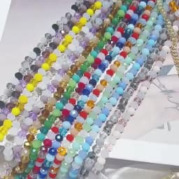 4 6 8 MM Austrian Round Rondelle Crystal Beads For DIY Bracelet Jewelry Making Supples Accessories Wheel Faceted Glass Beads