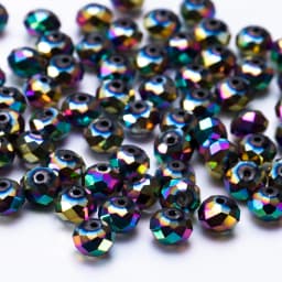 4 6 8 MM Austrian Round Rondelle Crystal Beads For DIY Bracelet Jewelry Making Supples Accessories Wheel Faceted Glass Beads