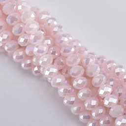 4 6 8 MM Austrian Round Rondelle Crystal Beads For DIY Bracelet Jewelry Making Supples Accessories Wheel Faceted Glass Beads