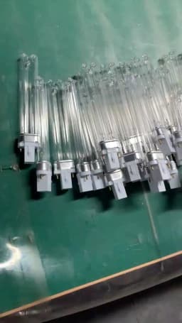 Quartz UV Sterilizer Lamp 5W 7W 9W 11W 13W G23/2G7 Tube Bulb UVC H-Shape Air Disinfection Ultraviolet Light Deodor Lighting Tube