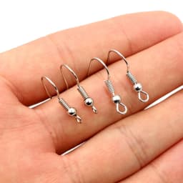 (Never Fade) High Quality 316 Stainless Steel DIY Earring Findings Clasps Hooks Jewelry Making Accessories Earwire