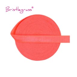 BRISTLEGRASS 2 5 10 Yard 3/8" 10mm Solid Shiny Non-Foldover Elastic Spandex Satin Band Bra Strap Headband Dress Sewing Lace Trim
