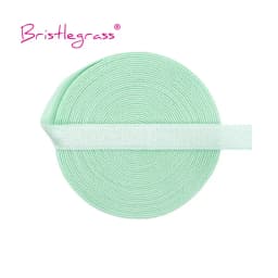 BRISTLEGRASS 2 5 10 Yard 3/8" 10mm Solid Shiny Non-Foldover Elastic Spandex Satin Band Bra Strap Headband Dress Sewing Lace Trim