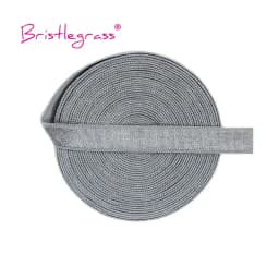 BRISTLEGRASS 2 5 10 Yard 3/8" 10mm Solid Shiny Non-Foldover Elastic Spandex Satin Band Bra Strap Headband Dress Sewing Lace Trim