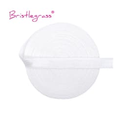 BRISTLEGRASS 2 5 10 Yard 3/8" 10mm Solid Shiny Non-Foldover Elastic Spandex Satin Band Bra Strap Headband Dress Sewing Lace Trim