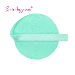 BRISTLEGRASS 2 5 10 Yard 3/8" 10mm Solid Shiny Non-Foldover Elastic Spandex Satin Band Bra Strap Headband Dress Sewing Lace Trim