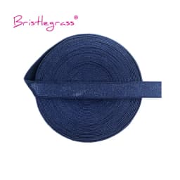BRISTLEGRASS 2 5 10 Yard 3/8" 10mm Solid Shiny Non-Foldover Elastic Spandex Satin Band Bra Strap Headband Dress Sewing Lace Trim
