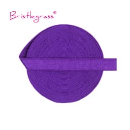 BRISTLEGRASS 2 5 10 Yard 3/8" 10mm Solid Shiny Non-Foldover Elastic Spandex Satin Band Bra Strap Headband Dress Sewing Lace Trim