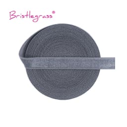 BRISTLEGRASS 2 5 10 Yard 3/8" 10mm Solid Shiny Non-Foldover Elastic Spandex Satin Band Bra Strap Headband Dress Sewing Lace Trim
