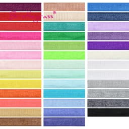 BRISTLEGRASS 2 5 10 Yard 3/8" 10mm Solid Shiny Non-Foldover Elastic Spandex Satin Band Bra Strap Headband Dress Sewing Lace Trim