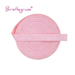BRISTLEGRASS 2 5 10 Yard 3/8" 10mm Solid Shiny Non-Foldover Elastic Spandex Satin Band Bra Strap Headband Dress Sewing Lace Trim