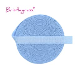 BRISTLEGRASS 2 5 10 Yard 3/8" 10mm Solid Shiny Non-Foldover Elastic Spandex Satin Band Bra Strap Headband Dress Sewing Lace Trim