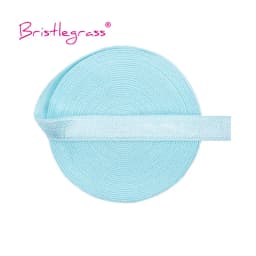 BRISTLEGRASS 2 5 10 Yard 3/8" 10mm Solid Shiny Non-Foldover Elastic Spandex Satin Band Bra Strap Headband Dress Sewing Lace Trim