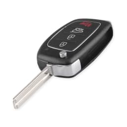 KEYYOU Replacement Flip Remote Key Fob Car Key Case Styling For Hyundai IX35 i20 IX45 Uncut Blade Key Shell With 3/4 Buttons Pad
