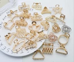 1Pcs Fashion Smal Simple Wild Geometric Hair Claw for Women Girls Clamps Hair Crab Metal Hair Clip Claw Accessories Headwear