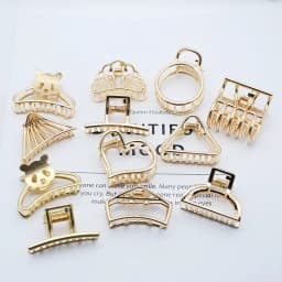 1Pcs Fashion Smal Simple Wild Geometric Hair Claw for Women Girls Clamps Hair Crab Metal Hair Clip Claw Accessories Headwear
