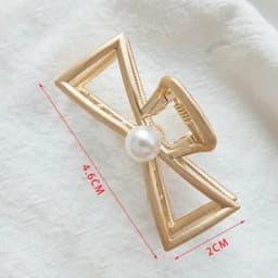 1Pcs Fashion Smal Simple Wild Geometric Hair Claw for Women Girls Clamps Hair Crab Metal Hair Clip Claw Accessories Headwear