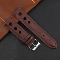 Leather Hand-Stitching Solid Color Watchband 18mm 20mm 22mm 24mm Breathable Hole Strap for Watch Watchbands Strap