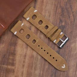 Leather Hand-Stitching Solid Color Watchband 18mm 20mm 22mm 24mm Breathable Hole Strap for Watch Watchbands Strap