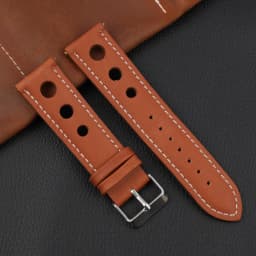 Leather Hand-Stitching Solid Color Watchband 18mm 20mm 22mm 24mm Breathable Hole Strap for Watch Watchbands Strap