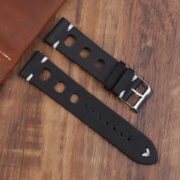 Leather Hand-Stitching Solid Color Watchband 18mm 20mm 22mm 24mm Breathable Hole Strap for Watch Watchbands Strap