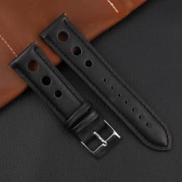 Leather Hand-Stitching Solid Color Watchband 18mm 20mm 22mm 24mm Breathable Hole Strap for Watch Watchbands Strap