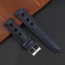 Leather Hand-Stitching Solid Color Watchband 18mm 20mm 22mm 24mm Breathable Hole Strap for Watch Watchbands Strap