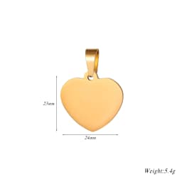 10pcs Wholesale Unisex Minimalis Stainless Steel Dog Tag Heart Pendant Necklace High Polished necklace chain jewelry gifts