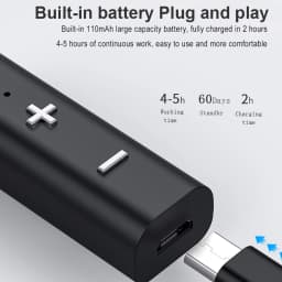Kebidu 3.5mm Jack Audio Bluetooth 5.0 Receiver For Earphone Wireless Adapter Bluetooth Aux Audio Music Transfer For Headphone