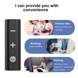 Kebidu 3.5mm Jack Audio Bluetooth 5.0 Receiver For Earphone Wireless Adapter Bluetooth Aux Audio Music Transfer For Headphone